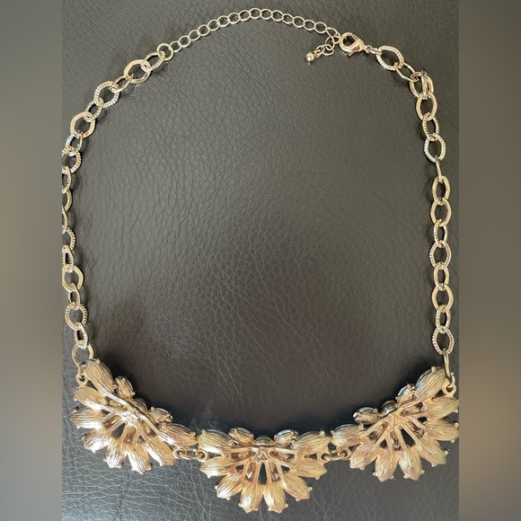 Pink and Gold Statement Necklace - Picture 2 of 5